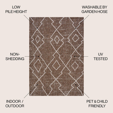 Carwa Tribal Diamond Trellis Indoor/outdoor Area Rug